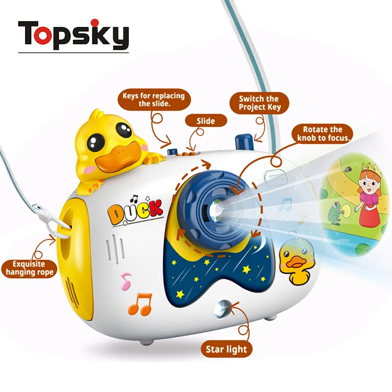 Cartoon Simulation Early Education With Music Puzzle Light Story Machine Kids Fairy Tale Camera Projector  Educational Toys