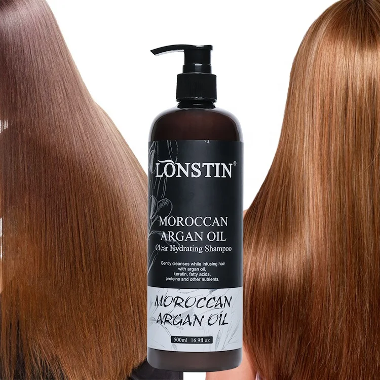 Private Label Natural Moisturizing Hair Care Product Organic Sulfate Free Moroccan Argan Oil Shampoo for brittle hair