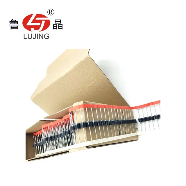 
Lujing 6A4/6A40 silicon rectifiers diode 6.0A 400V R-6 with 500pcs/box 