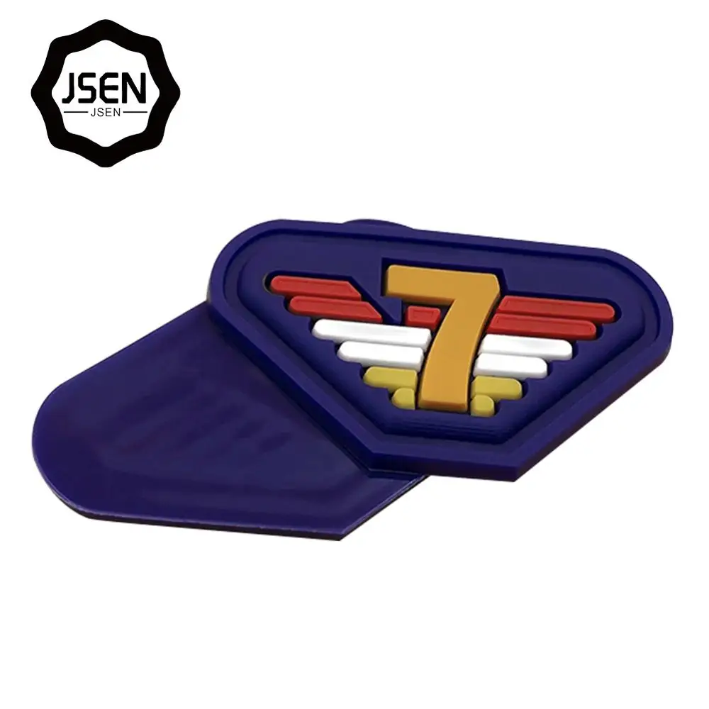 
Any color 3D heat transfer silicone label designer embossed logo PVC rubber patch for clothing/bag 