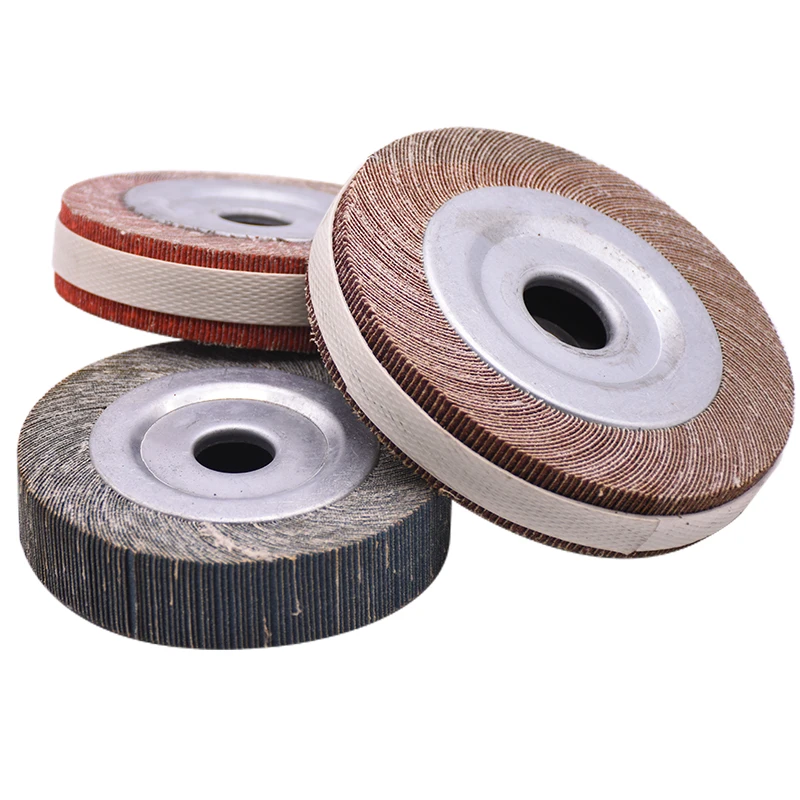 Abrasive Tools 100-350mm Sanding flap wheel Aluminium Oxide Emery Cloth Polishing Wheel for Stainless Steel