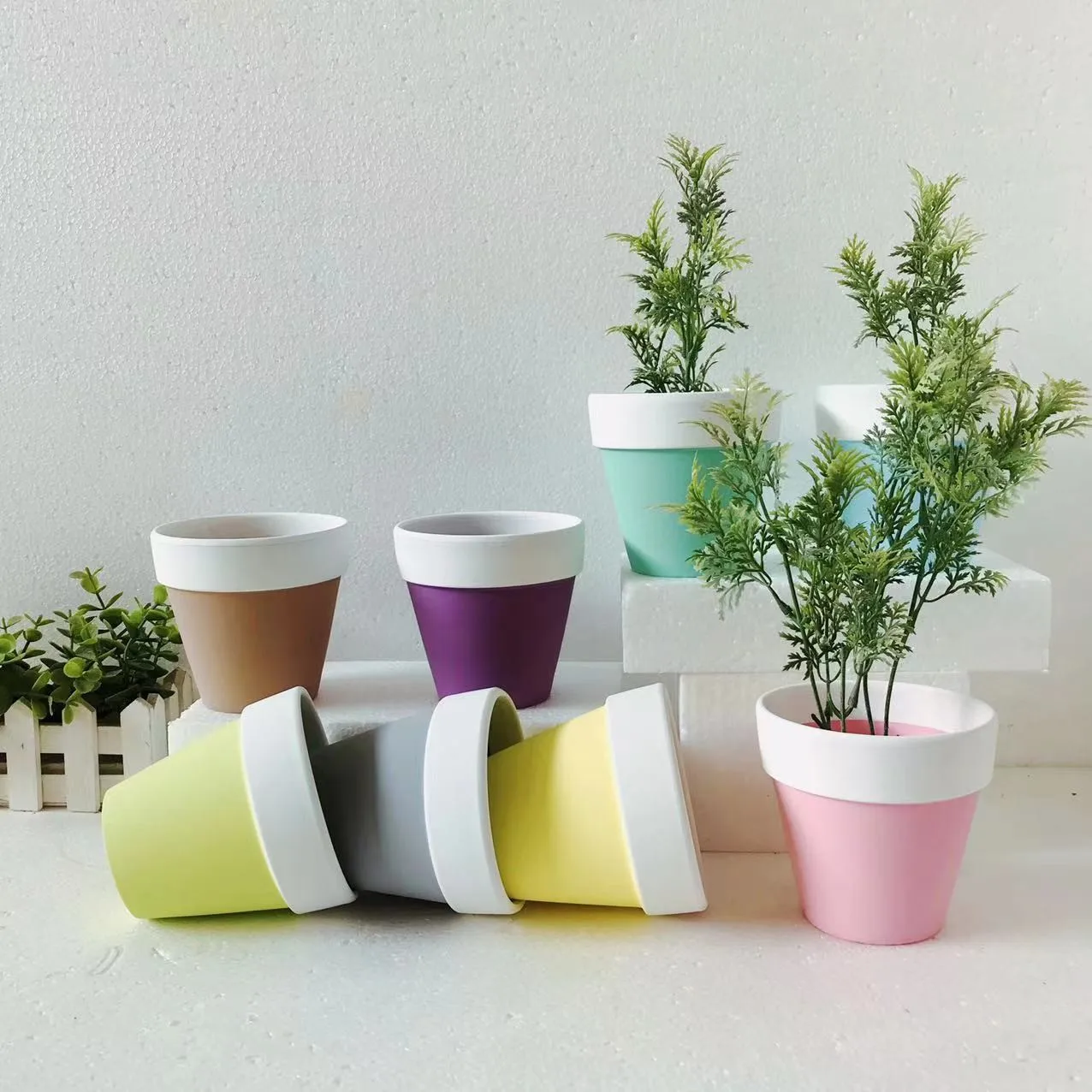 Naturix Succulent Customized Decorative Flower Plant  Low MOQ 1 2 3 4 5 6 7 inch Indoor Outdoor Mini Clay Terracotta Pot