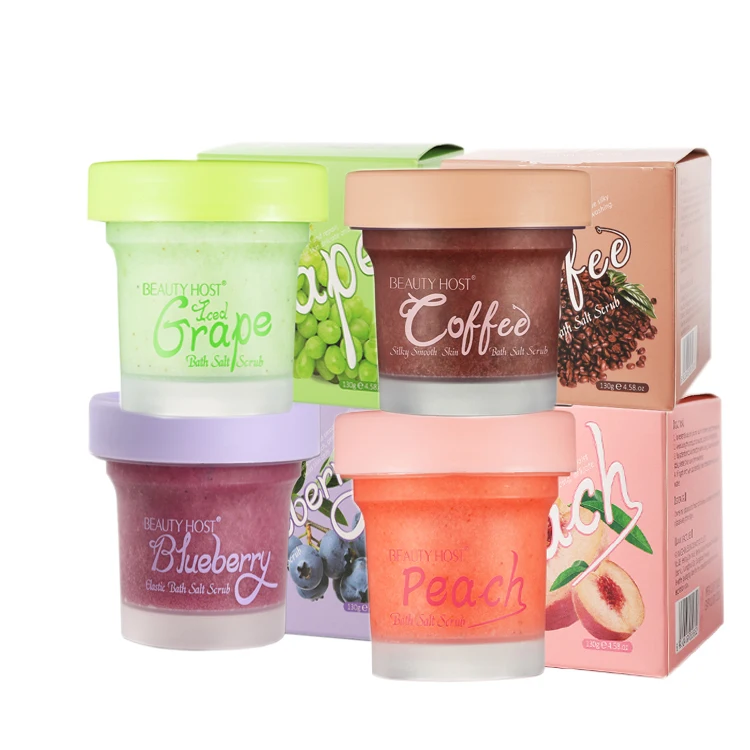 Wholesale Body Care Best Moisturizing Repairing Cleansing Natural Fruit Blueberry Grape Coffee Salt Bath Body Scrubs