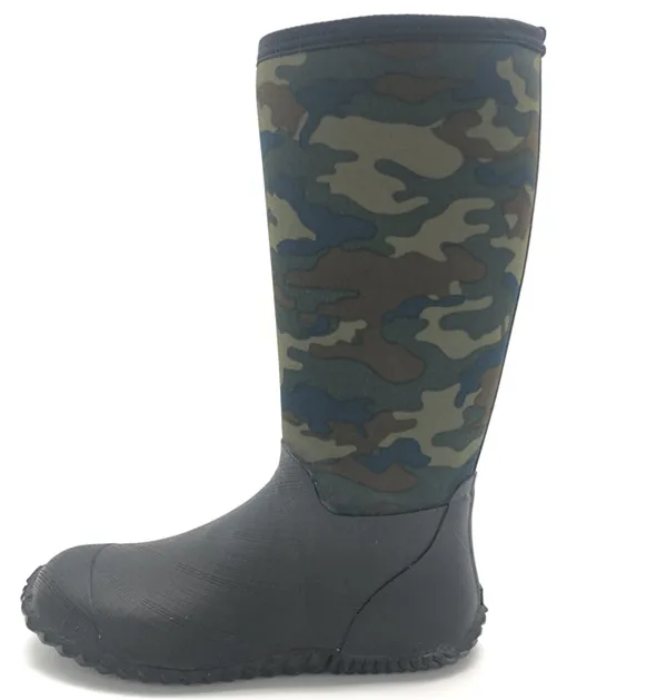 Camouflage Used Hunting Boots Waterproof Neoprene Boots