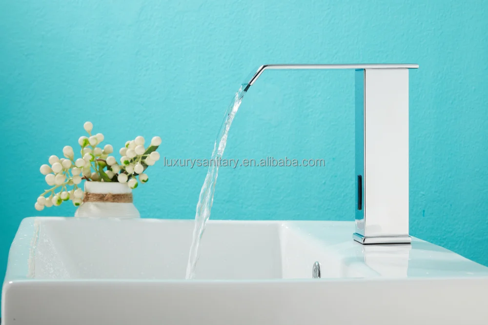high quality chrome silver color non touch faucet inductive sensor tap automatic faucet