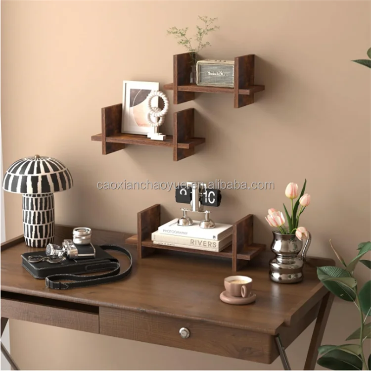 Floating Wall Shelves Set of 3 Hanging Storage Shelf Small Book Shelf Bookcases for Living Room Kitchen BedroomBathroom