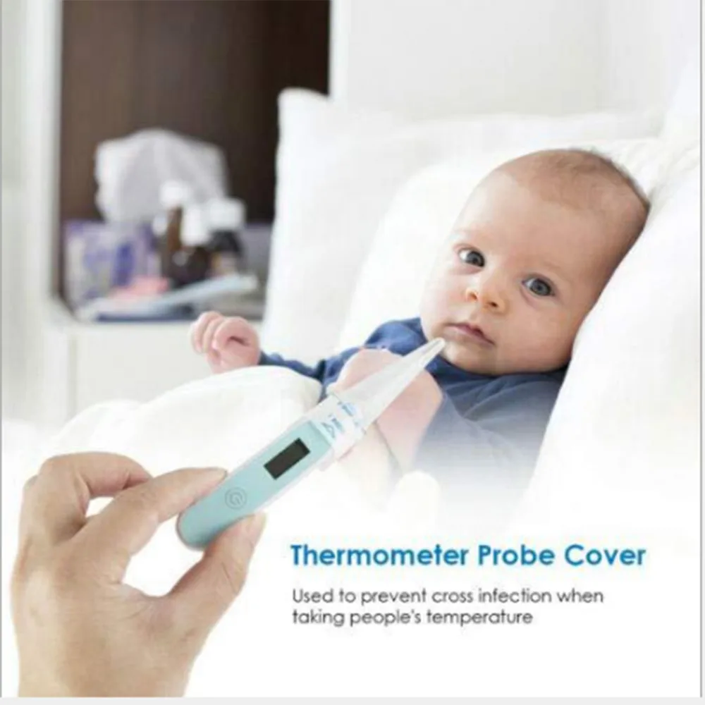 protect cover thermometer PE disposable thermometer probe cover OEM Service Offered Disposable Digital Thermometer Probe Cover