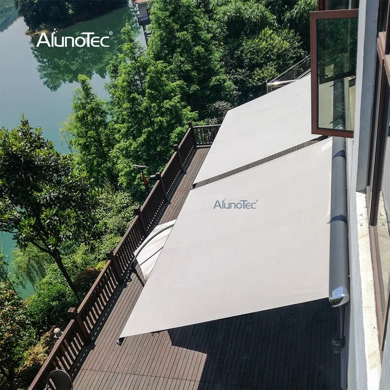 Factory Outdoor Retractable Cassette Motorized Balcony Sun Shade System Patio Aluminum Awning Windows
