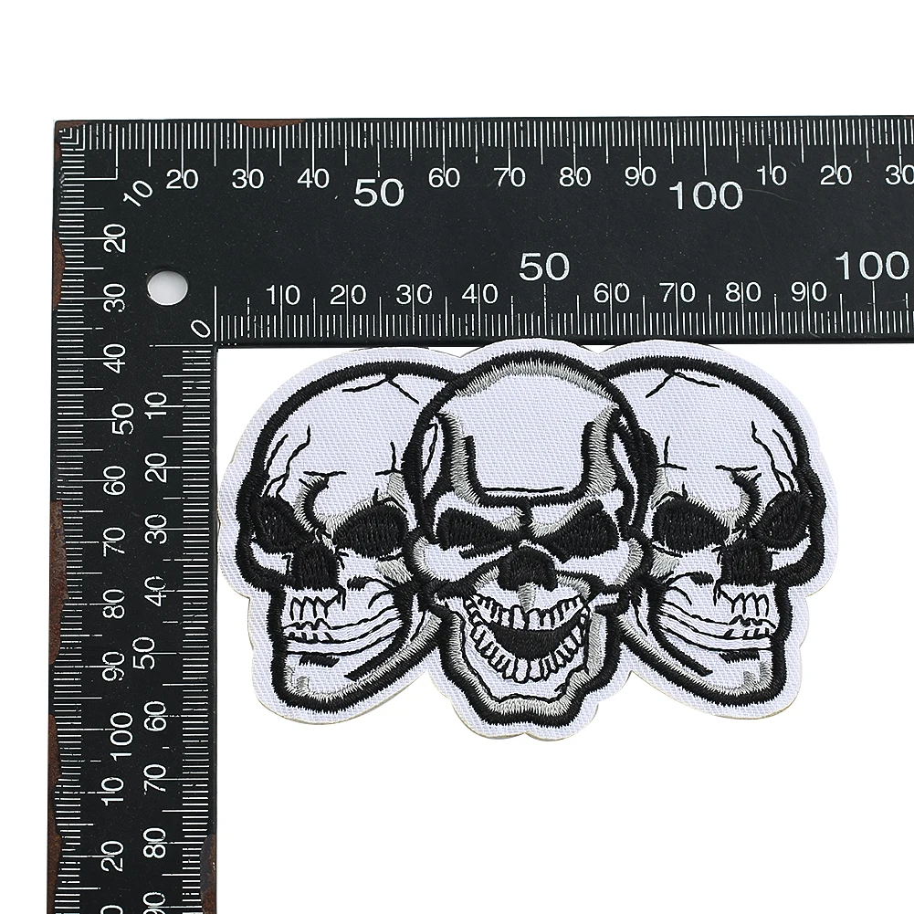 Personality rock punk style skull embroidery cloth attached clothing accessories DIY clothing pants all match decoration