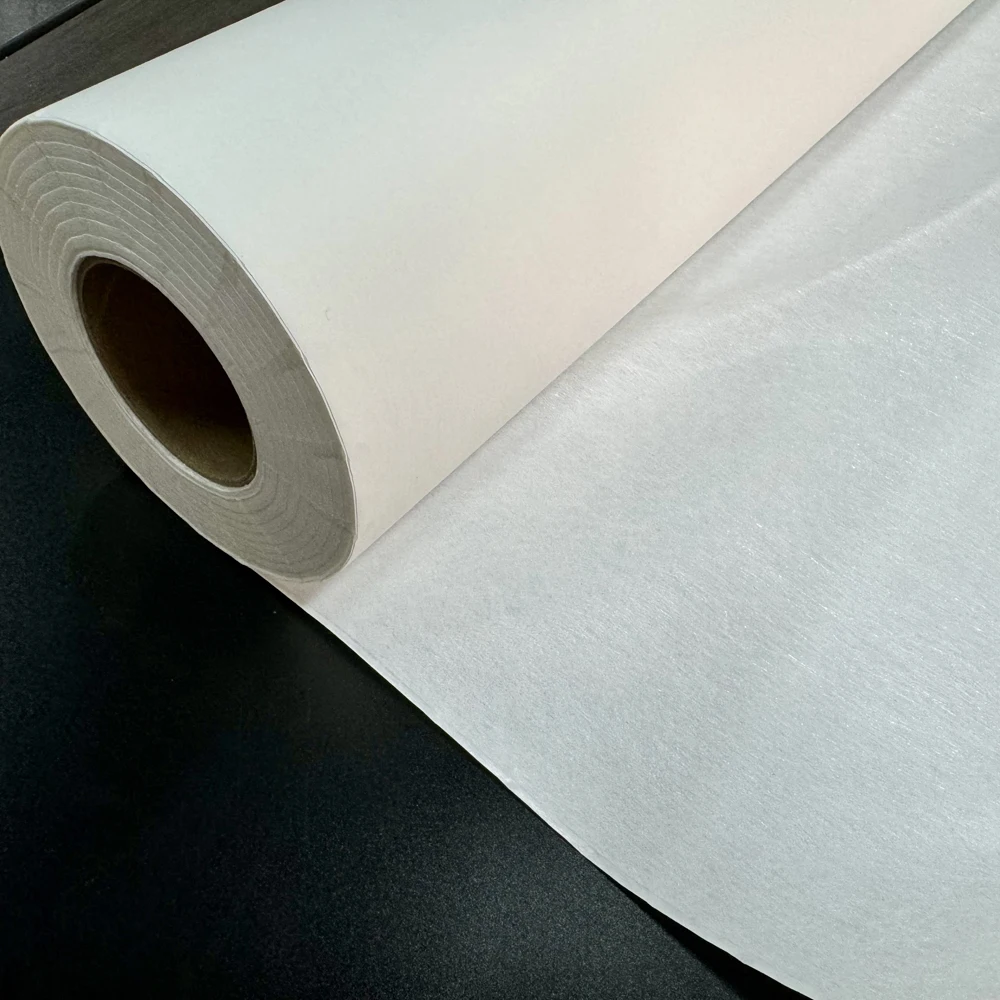 Roll Packing Polyamide Transparent Glue Hot Melt Adhesive Webbing With Release Paper