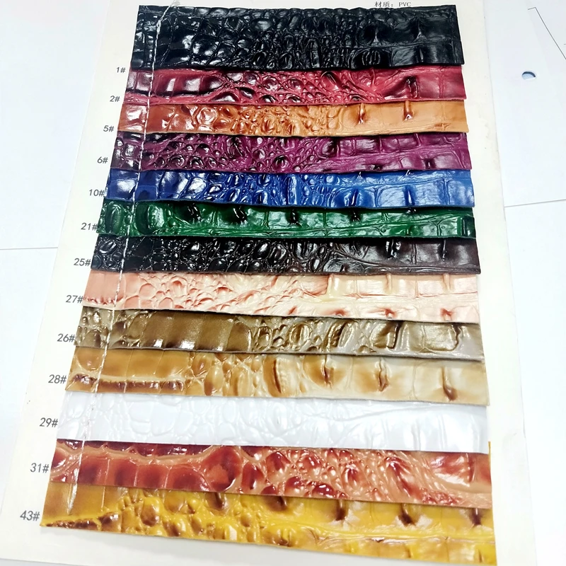 crocodile synthetic leather for bags, purse and sofa