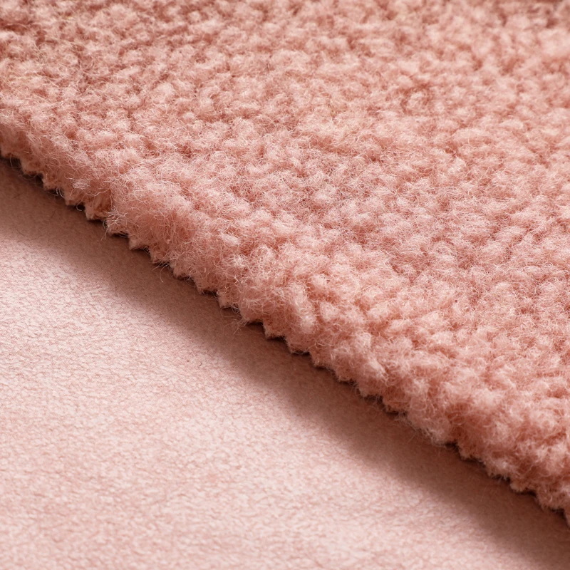 
polyester faux leather fabric custom super thick polar fleece fabric 