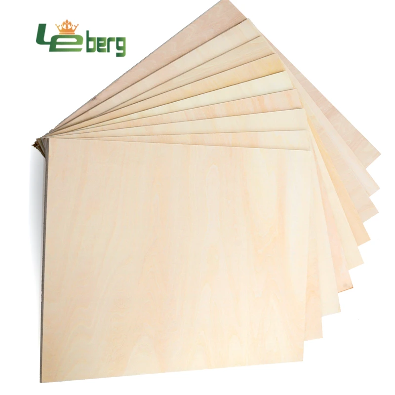 laser cut basswood plywood birch/poplar/basswood wood veneer with best quality used for furniture&carving blocks for decoration