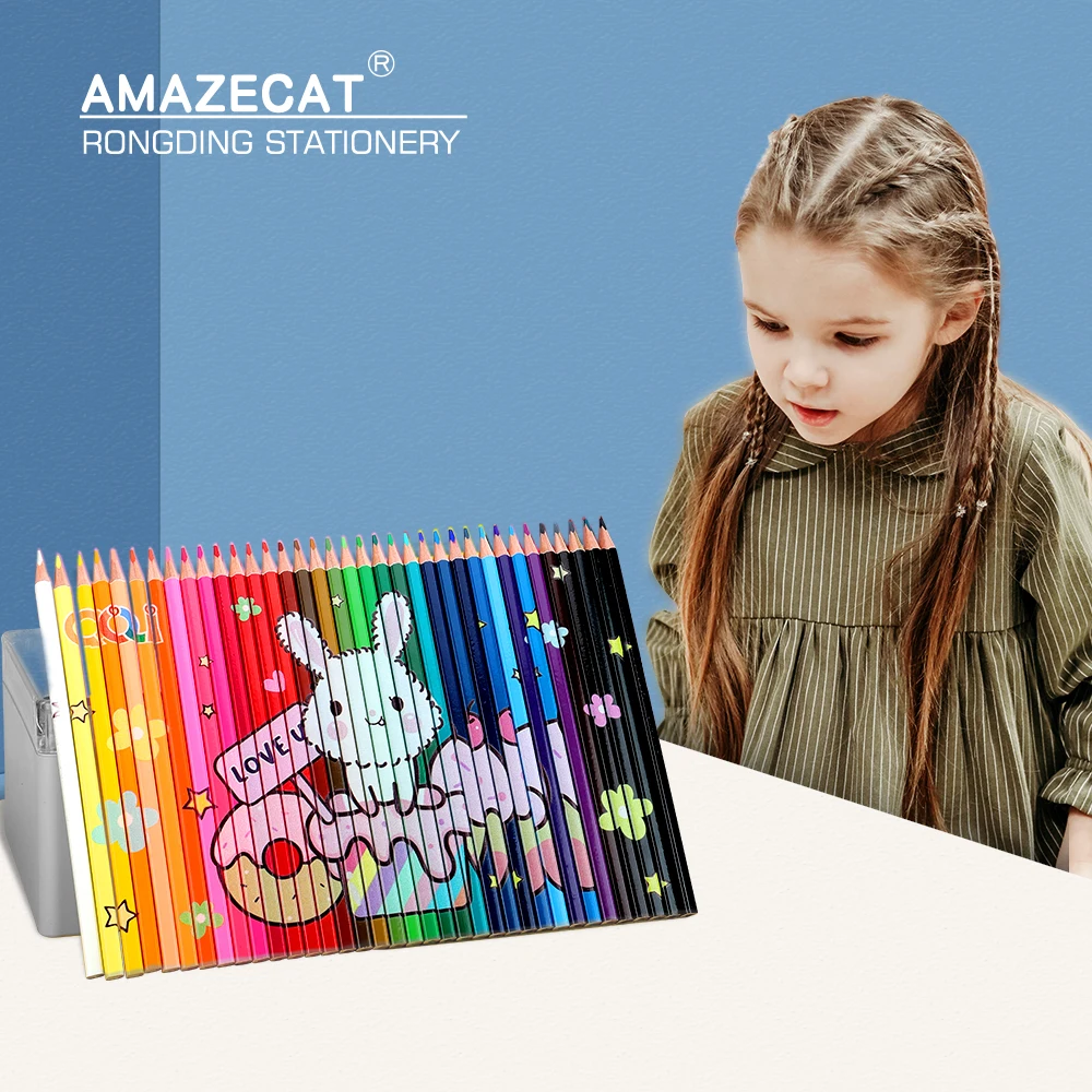 Stationery Supplies Custom Hot Sale Office School 36C Colored Pencils Set Jigsaw Puzzle OEM Drawing package Coloring Writing Set