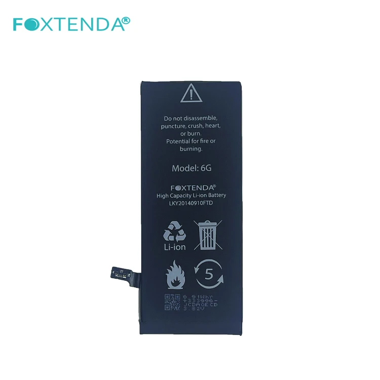 Original Replacement Lithium Battery 6G 1810mAh capacity rechargeable mobile phone lithium battery for iphone 6G