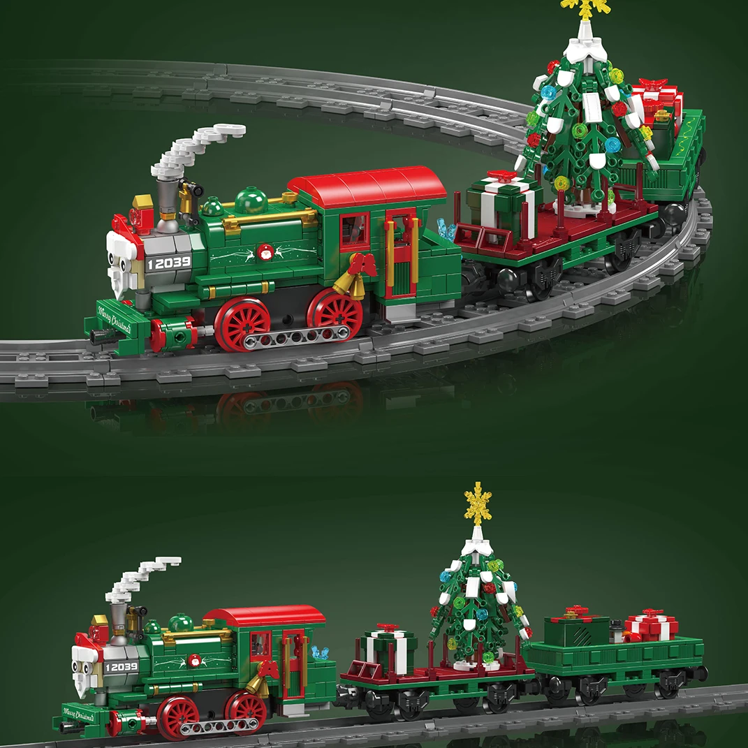 MOULD KING 12039 ESU KG 230 Diesel Locomotive-Christmas Special Edition Building block toy XM Series kits gift