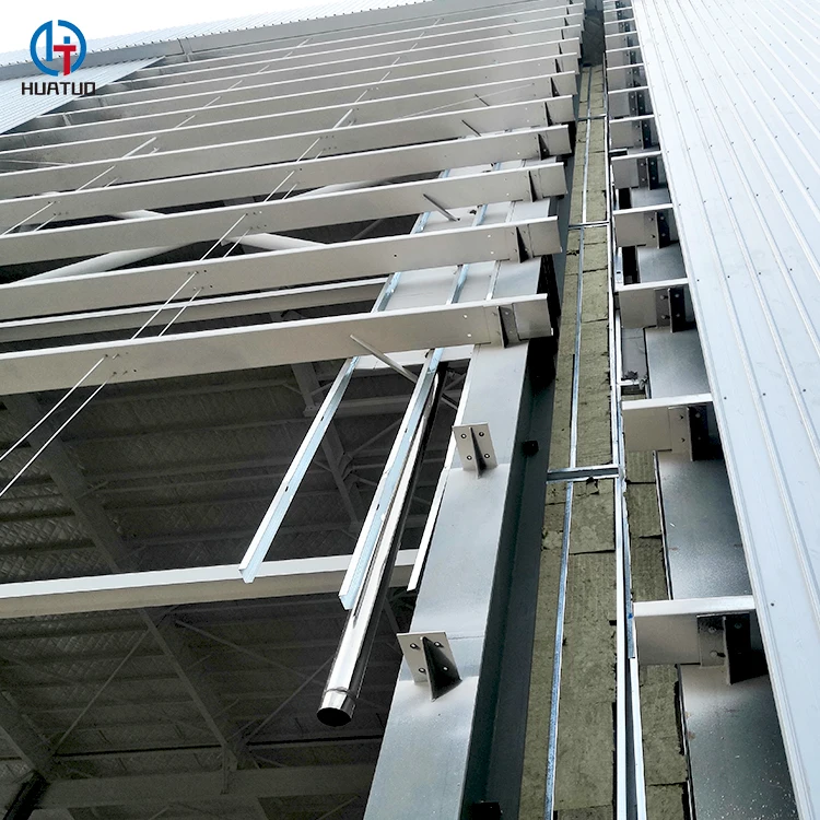 China Prefabricated Waterproof Light Steel Structure Storage Building Metal Sheds For Sale