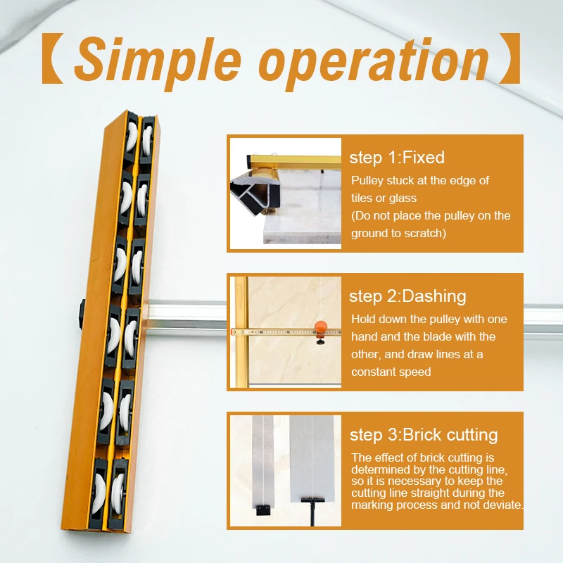 600/1500/1800mm Glass Tile Cutter Hand Tool Set T Type Sliding Knife Cutting Tools