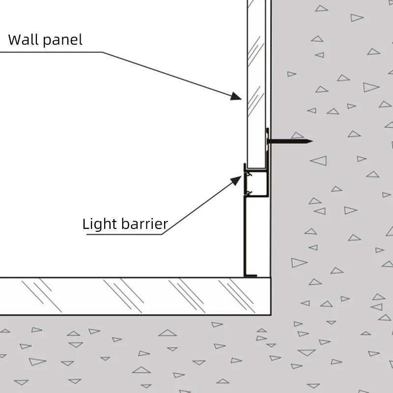 Factory direct Free sample offer extrusion skirting board 60 mm with Covering to wall molding