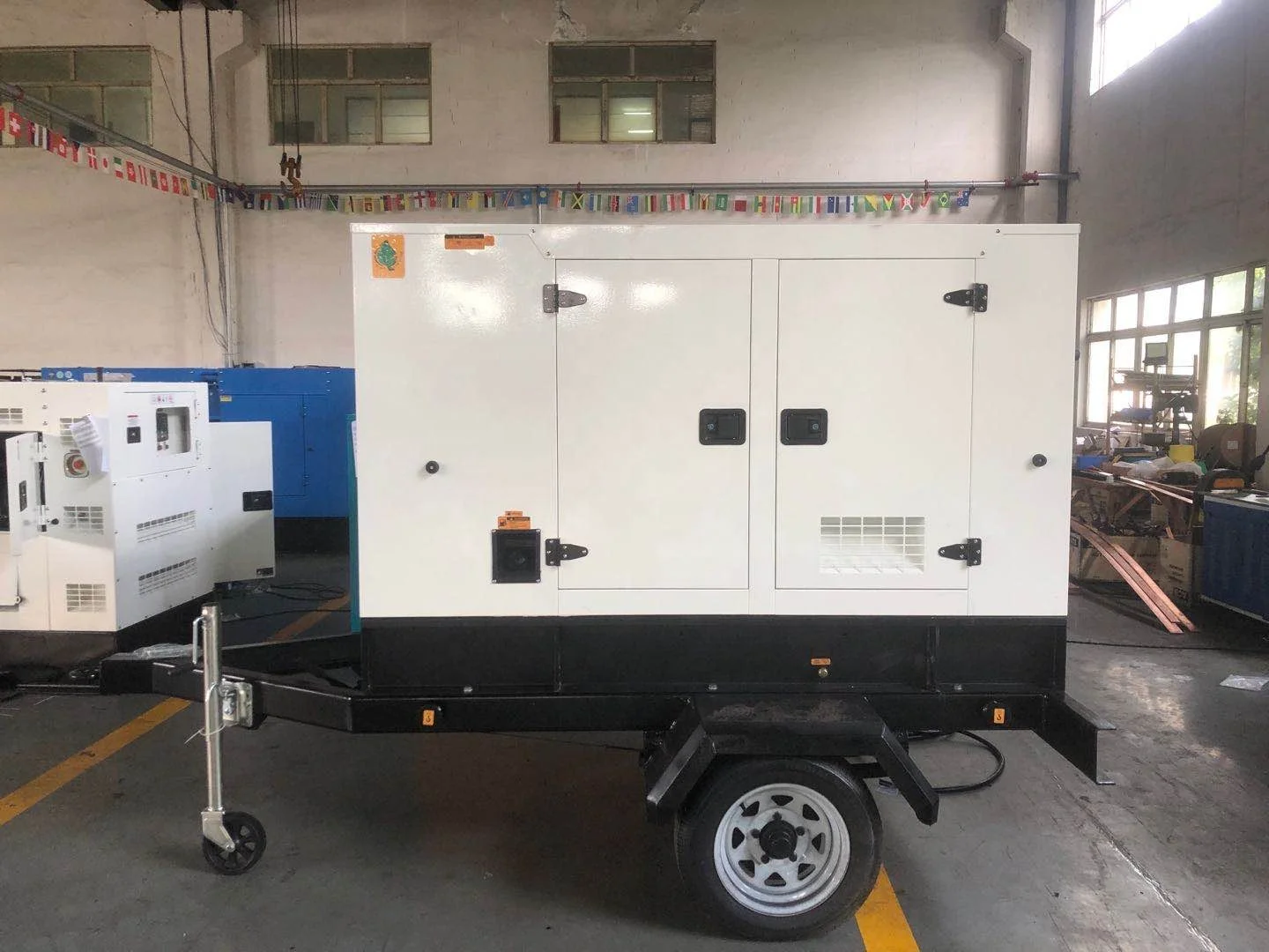 SUTECH 30KVA trailer type diesel generator set for field operation with yangdong engine Y490D