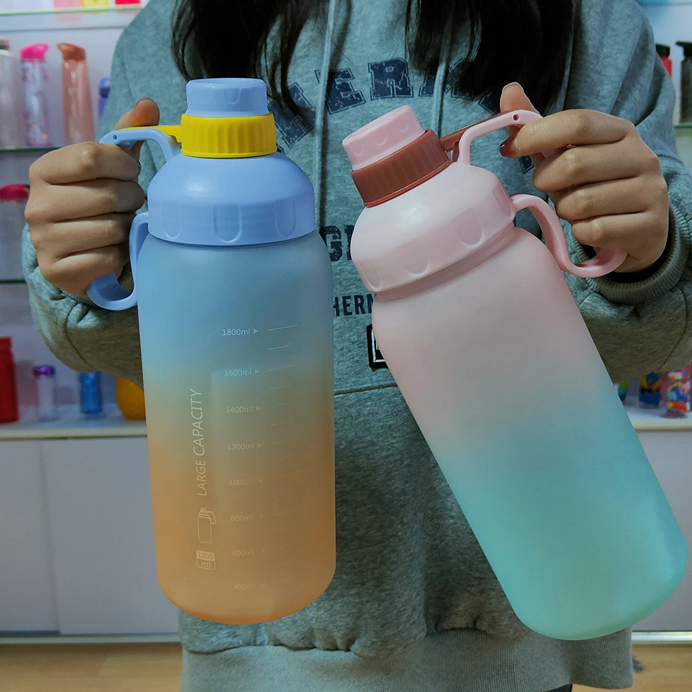 wholesale custom logo gym half gallon water bottle with sleeve