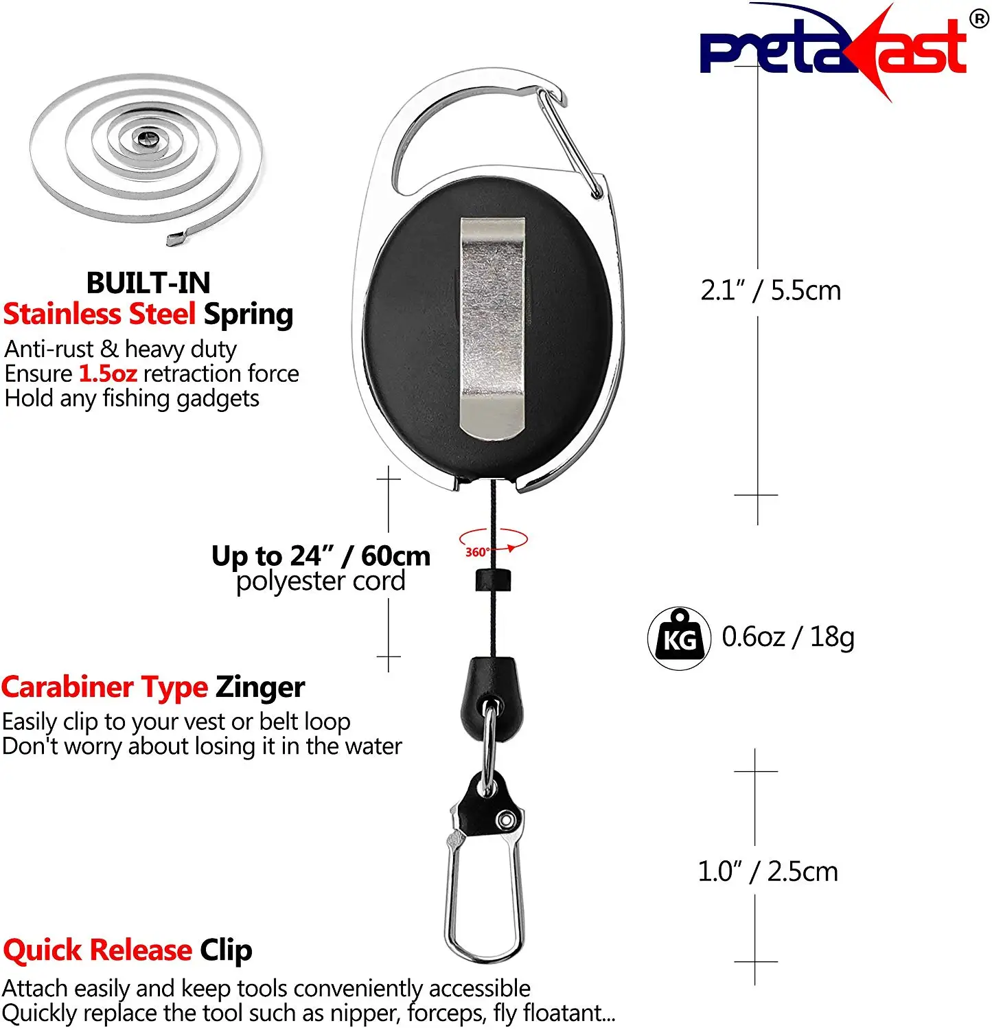 
SAMSFX Fishing Pliers with Coiled Lanyard and Camo Sheath 7 inches Fishing Pliers with Quick Knot Tool 
