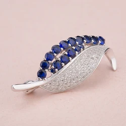High Quality 925 Silver Jewelry Brooches Custom Metal Pearl Rhinestone Brooches  Pin Brooch For Women