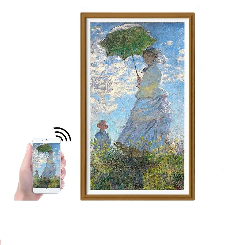 43 inch Large Size Wall Mount Digital Art Photo Frame Wifi Smart Picture Frame
