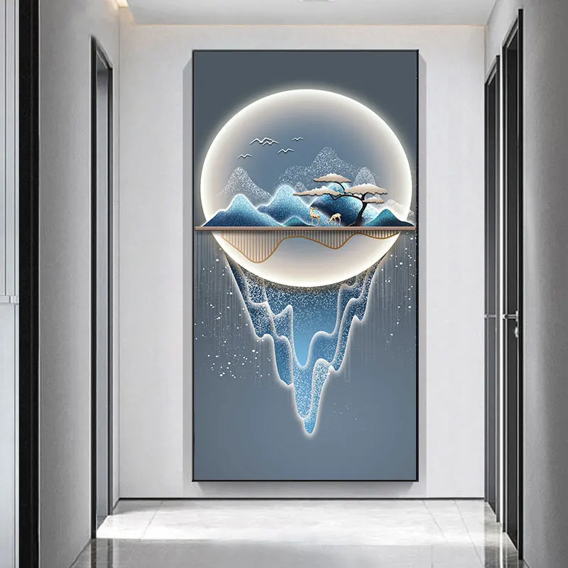 2024 New Design crystal painting wall art home decor luxury paintings and wall arts machine