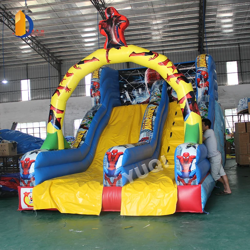 Inflatable water slides carnival games pvc tarpaulin strong metrial wet slides for children