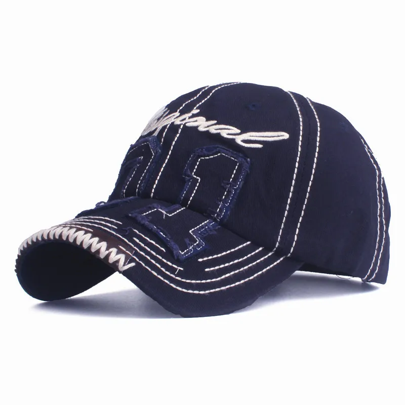 Fashion Washed Baseball Cap trucker hats Custom Embroidery Baseball Cap With Patch