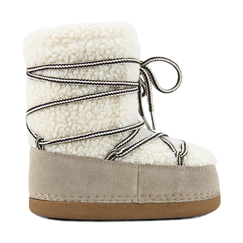 2013 trendy canadian lovely cozy soft liner parent-child snow boots for children