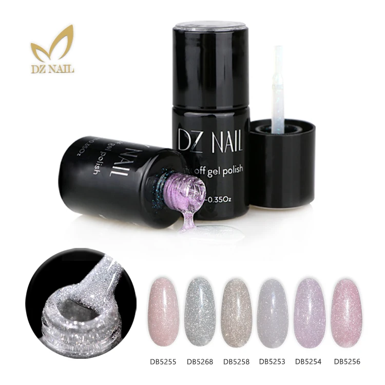 Private Label Flash Rubber Base Coat Disco Glitter Reflective Rubber Base Gel Nail Polish