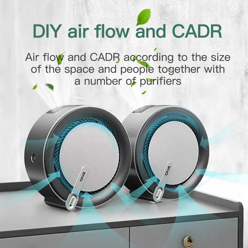 DIY series tuya wifi desktop home air purifier air purifier for home large room air purifier china