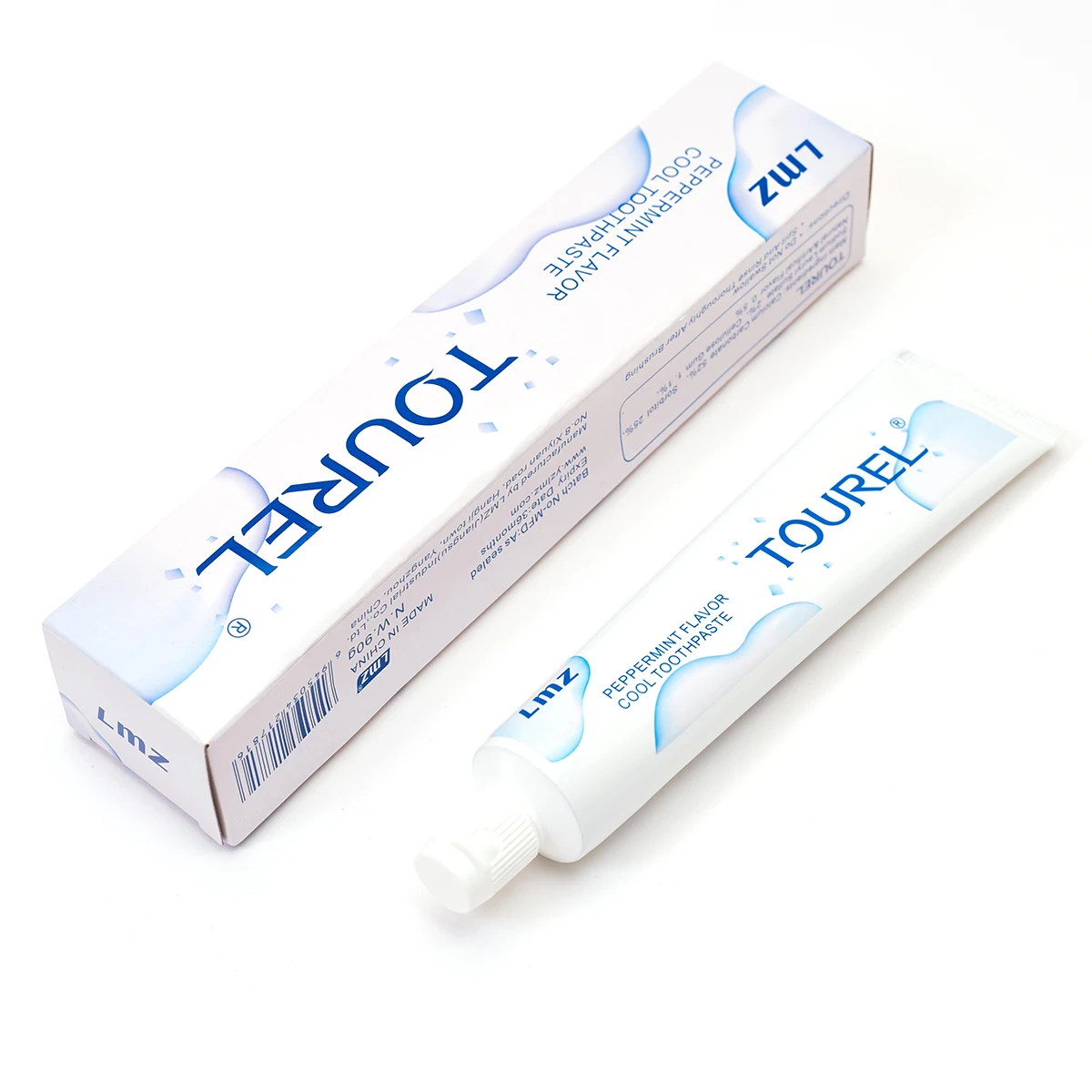 Wholesale OEM Cheap 90g / 120g Fresh Breath Teeth Whitening Fluoride Free Peppermint Toothpaste Manufacturer
