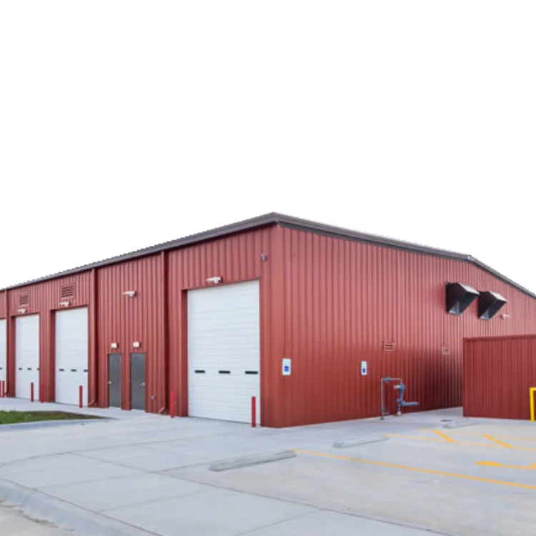 Light Weight Steel Structure Car Garage Warehouse with Family House