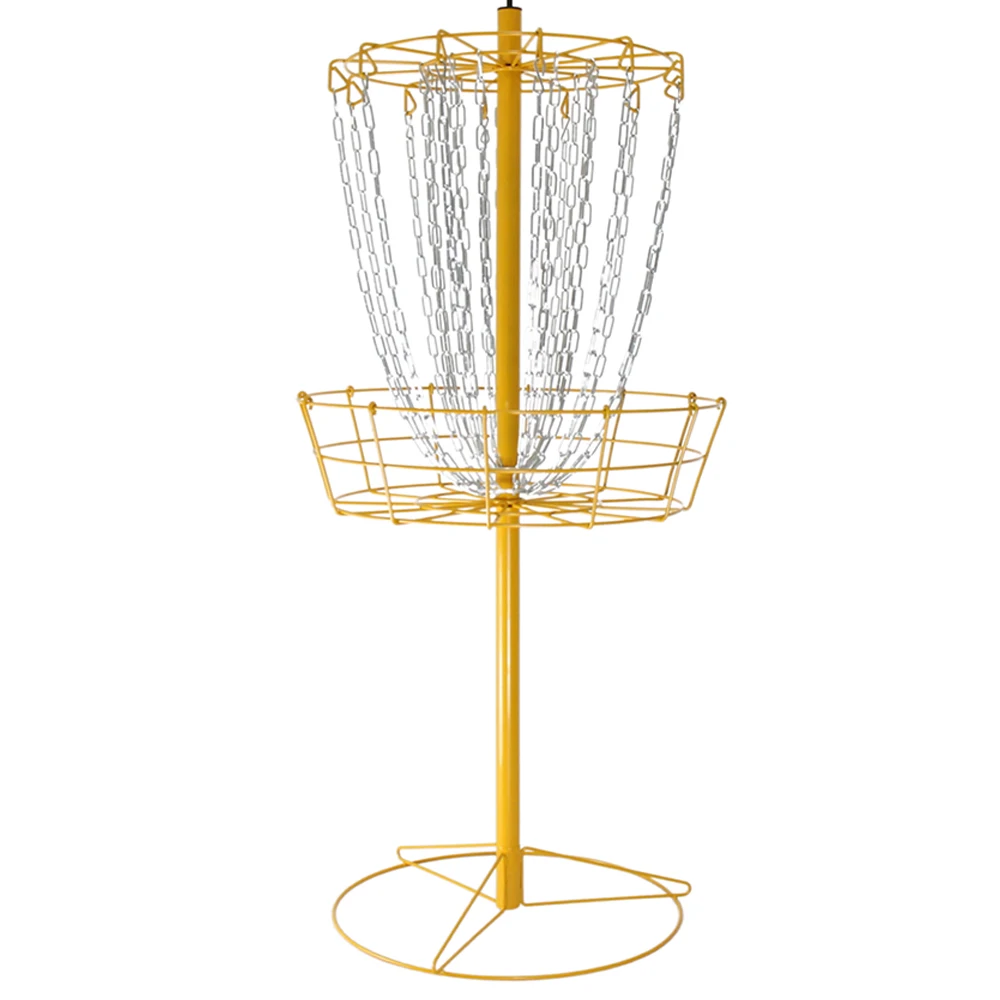 PDGA стандартный легко собрать и Портативный Летающий диск для гольфа корзина целевой набор с 24
