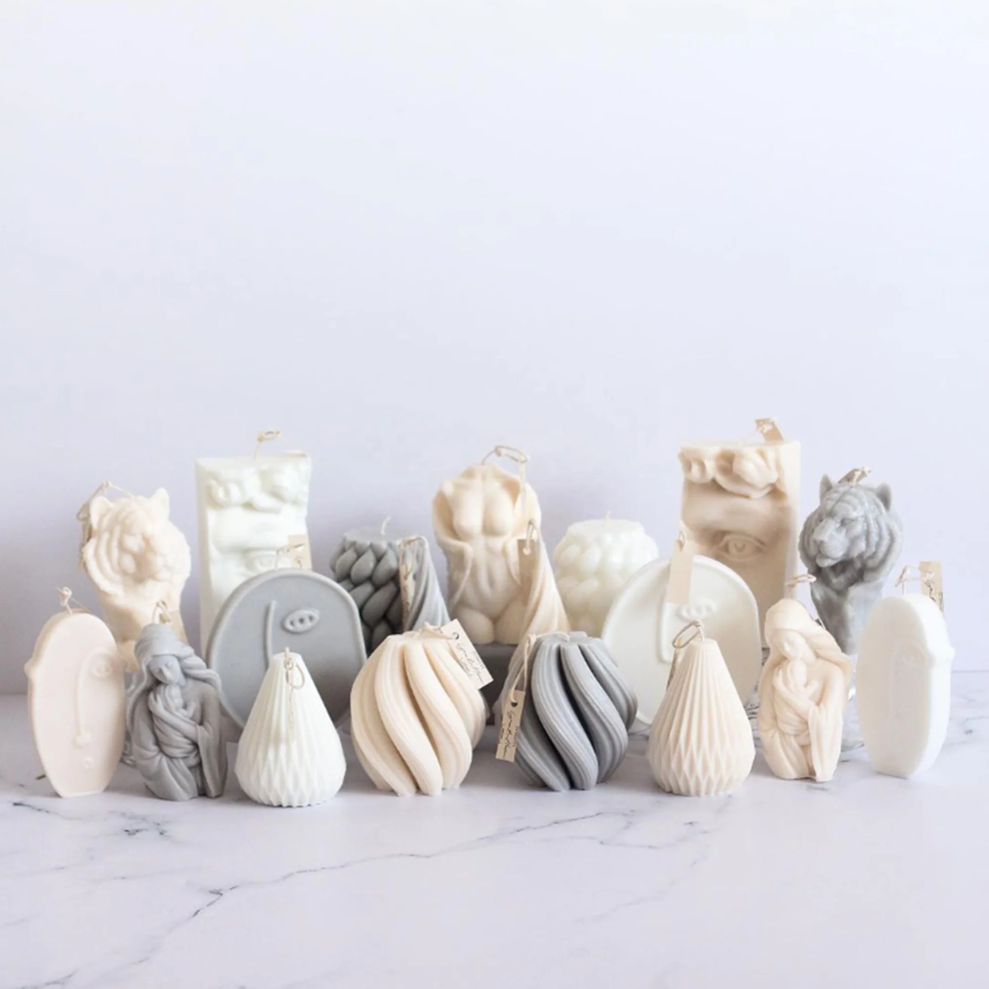 Мульти-стильная конусная силиконовая форма в полоску для абстрактного искусства виде свечи Геометрическая волна круглая свеча изготовление мыла полимерная Форма подарки домашний декор