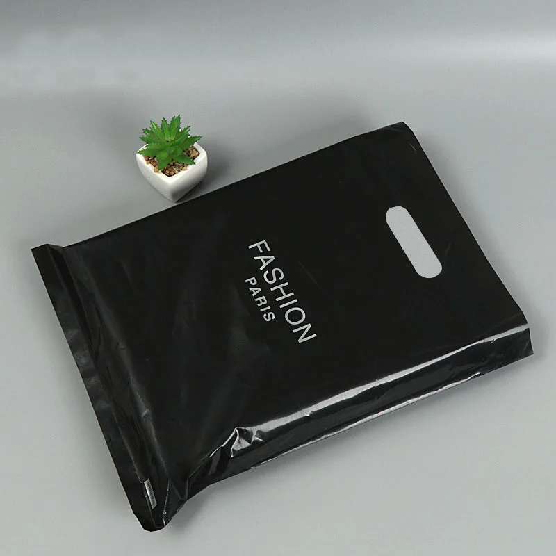 Personalized Printing Logo Die Cut HandlePlastic bag For Shopping plastic shopping bag custom logo