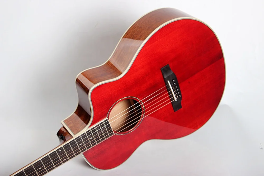 CH-1650S-40JF   Wholesale Beautiful Chihiro Guitar Acoustic 40 Inch Colourful Guitar