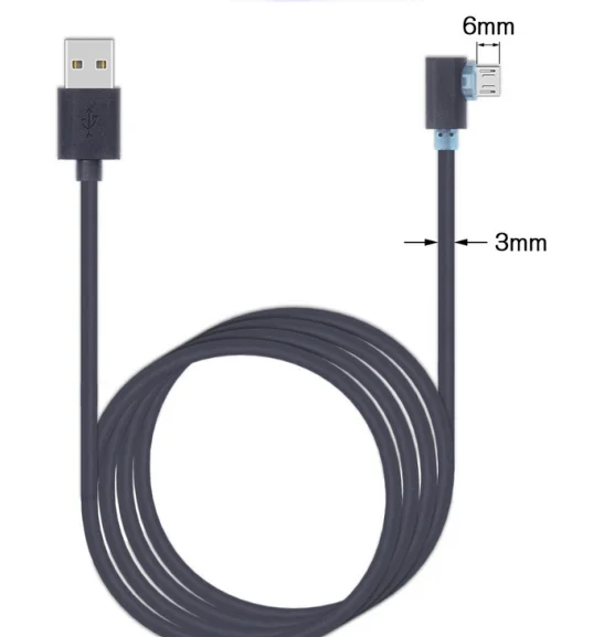  Горячая Распродажа Новый USB 2 0 A штекер к правому углу 90 градусов Micro B кабель для