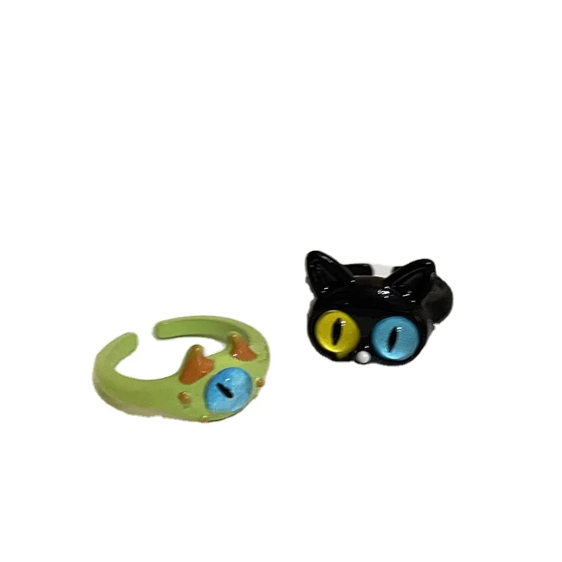 2023 Hot Selling New Fashion Fine Jewelry Custom Cute Little Monster Rings For Women And Men