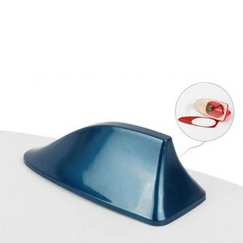 Universal Car Roof Shark Fin Decorative Aerial Antenna Cover Sticker Base Roof Carbon Fiber Style For Car