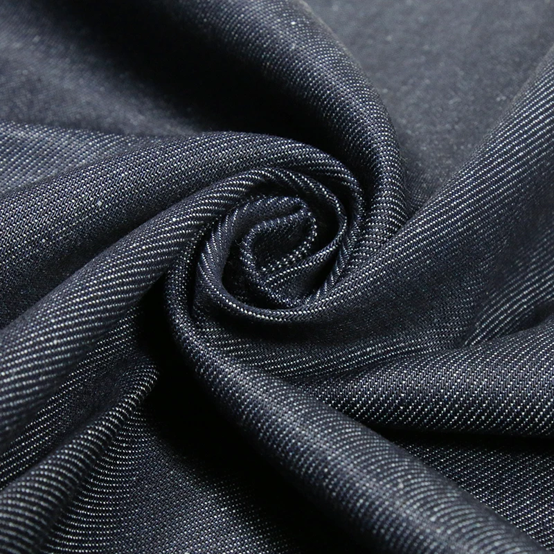 High quality 46% Tencel 10% chinese hemp 44% cotton Tencel denim fabric factory custom
