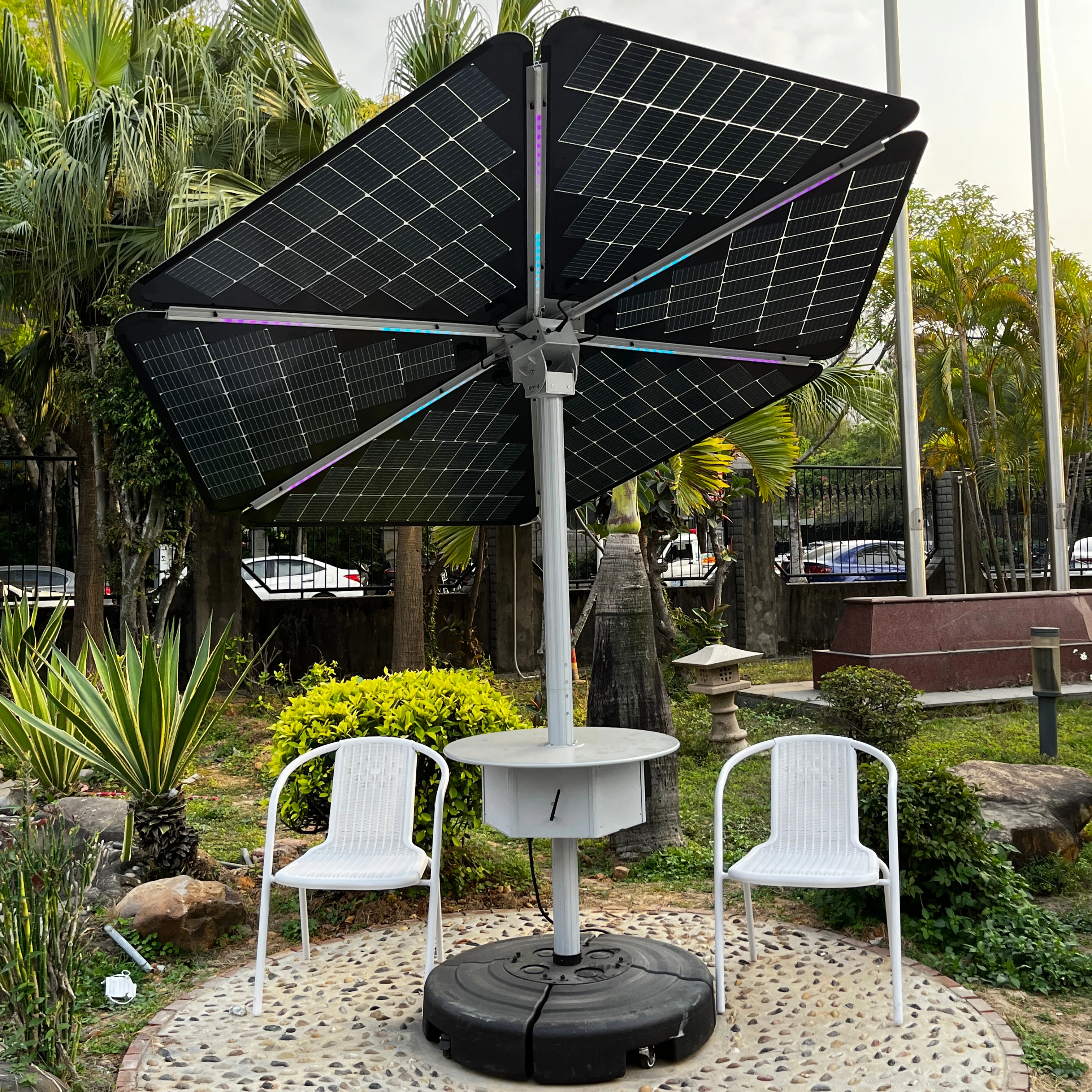 Outdoor Sun Flower Solar Panel 600W Power Station Solar Flower Energy System for Home On/Off Grid Full Set System