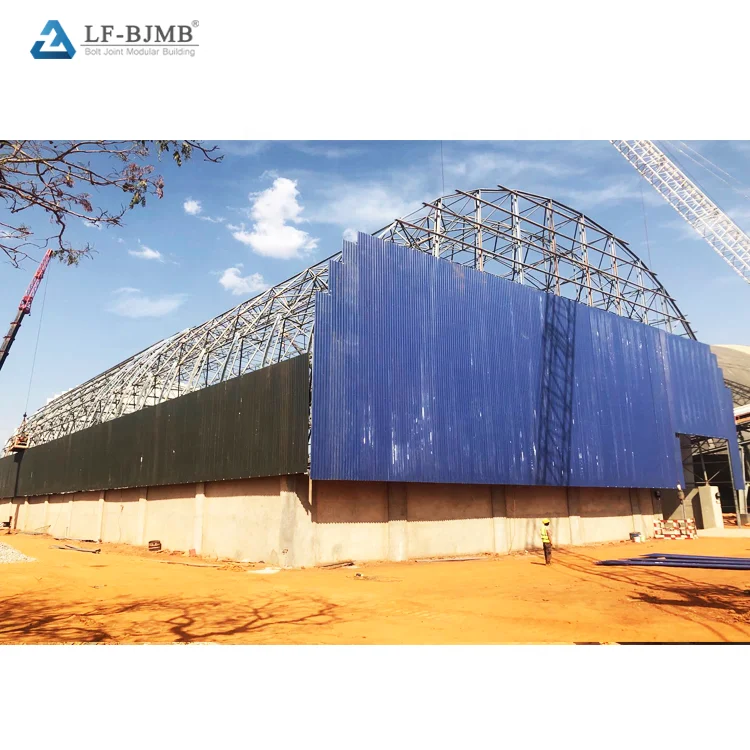 LF-BJMB Steel Space Building Dome Roof Steel Frame Of Bulk Storage Shed Coal Storage Silo