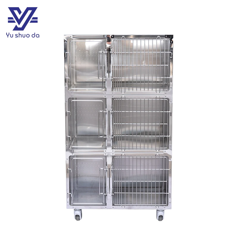 Hospital veterinary cat anti-scratch cage