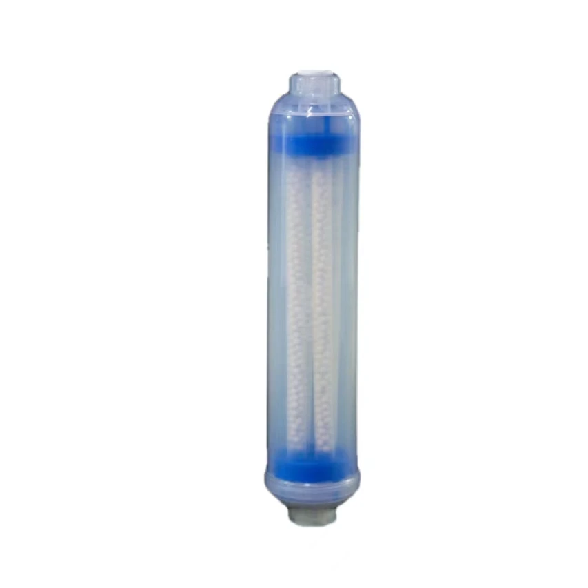 Post carbon in- line water filter cartridge