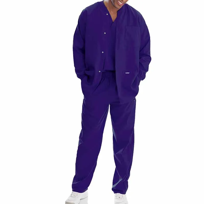 Factory Custom Scrub Anti Wrinkle Hospital Uniform Jacket Stretch Nursing Uniforms Warm Up Medical Scrub Jackets Nurse Sets