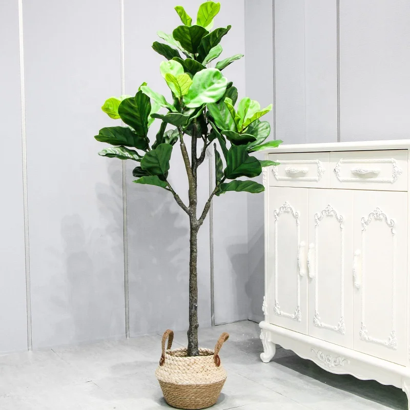 Silk Artificial Plants Decoration Bonsai Tree Banana Plant Pot Plant Artificial Plastics Home Garden Tree Decor Palm Olive